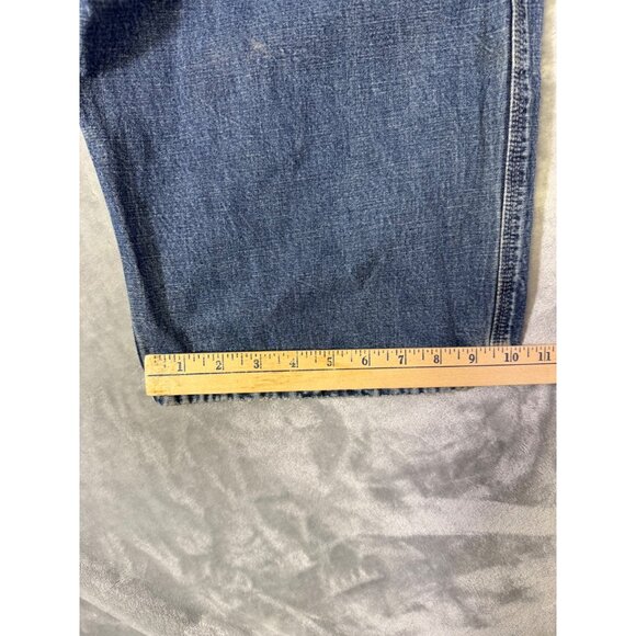 Levis Silvertab Carpenter Jeans Size 42x30 Relaxed Fit  Cotton Blue Denim Made I - Picture 13 of 16